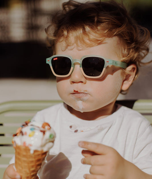 Lunettes de soleil Enfants Mini Jerry, colorées, verres catégorie 3, UV400, verres polarisés, dès 2 ans, Cool Kids Only !