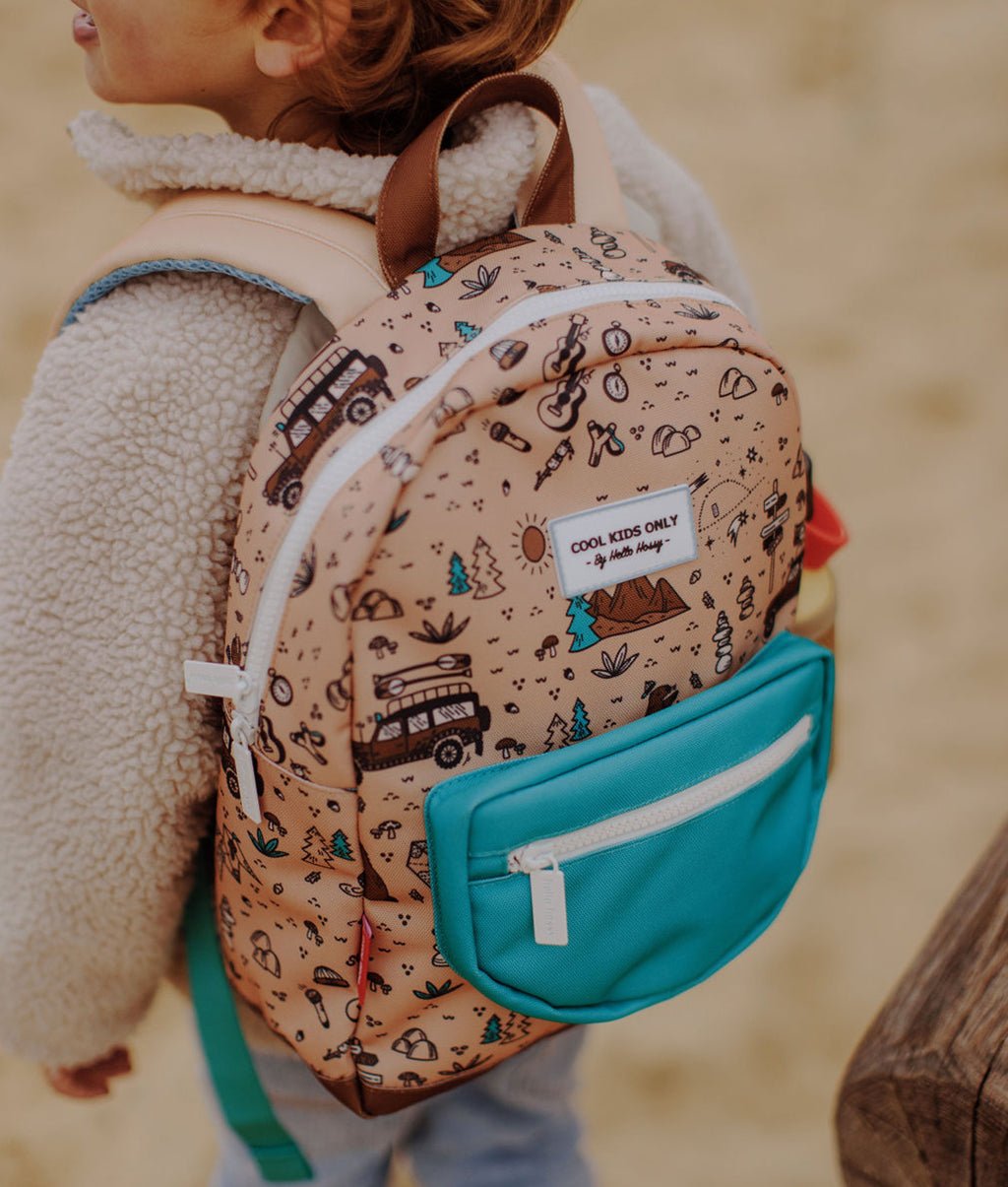 Cartera Escolar Infantil Road Trip, ecorresponsable, desde 2 años, Cool Kids Only !